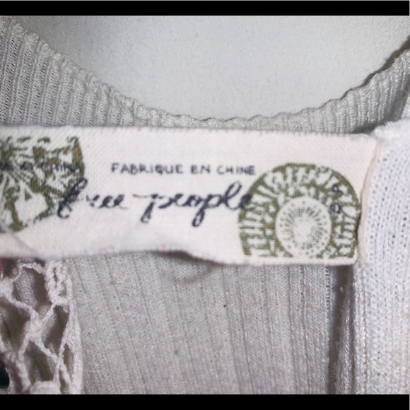 Free People Ivory Hearts Flutter Top :: XS - Picture 5 of 6